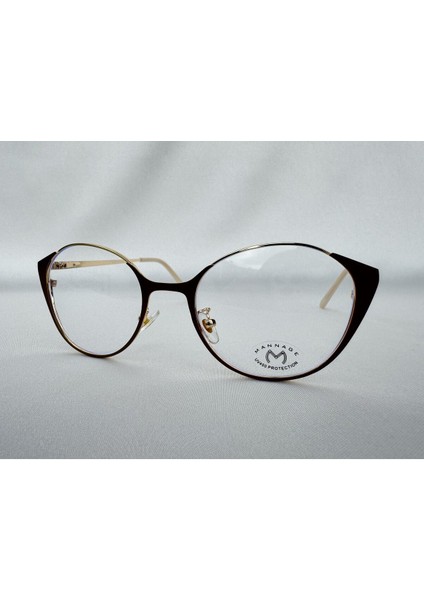 Riva Mavi Işık Korumalı Kahve Ekran Gözlüğü Camları Değişebilir Unisex Kadın Erkek