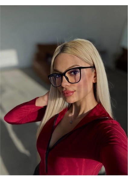 Kawai Mavi Işık Korumalı Siyah Ekran Gözlüğü Camları Değişebilir Unisex Kadın Erkek