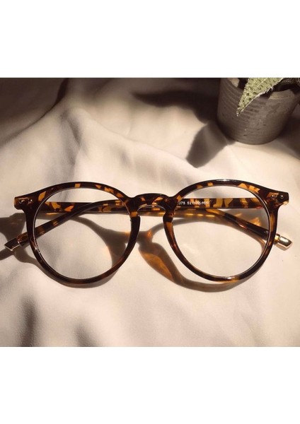 Leopar Desenli Mavi Işık Korumalı Gözlük