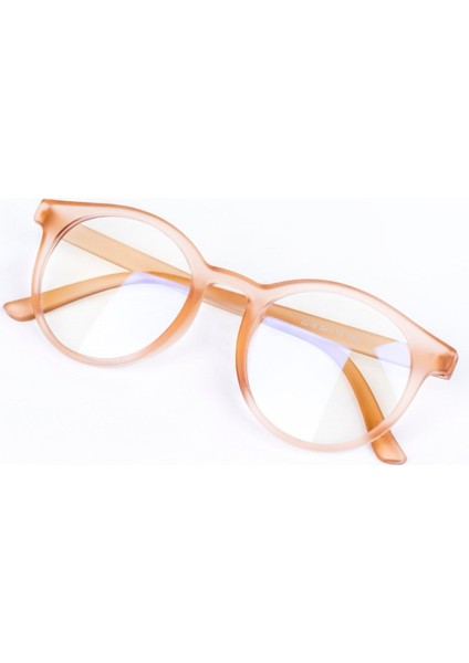 Mat Bej Çerçeve Unisex Mavi Işık Koruyucu Gözlük modelleri