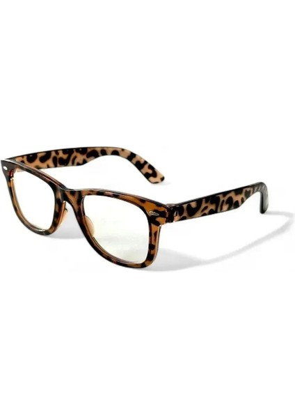 Unisex Wayfarer Leopar Mavi Işık Korumalı Gözlük fiyatları