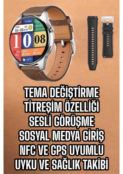 Akıllı Saat Çok Fonksiyonlu Yeni Nesil Bluetooth Bağlantılı Sesli Görüşme modelleri