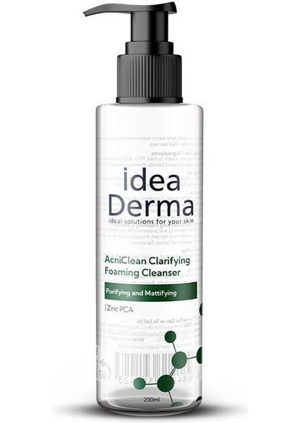 Idea Derma Acniclean Clarifying Foaming Cleanser 200 ml indirimleri