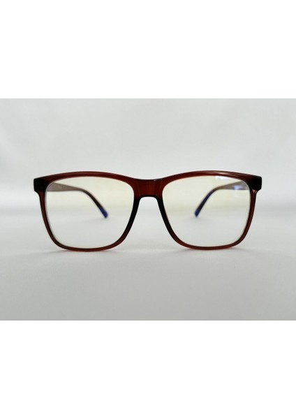 Kawai Mavi Işık Korumalı Kahve Ekran Gözlüğü Camları Değişebilir Unisex Kadın Erkek