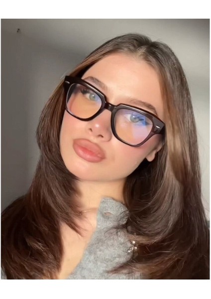 Venüs Kahverengi Mavi Işık Filtreli Ekran Gözlüğü Optik Uyumlu Camları Değişebilir