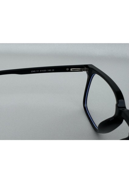 Arin Mavi Işık Korumalı Siyah Ekran Gözlüğü Camları Değişebilir Unisex Kadın Erkek