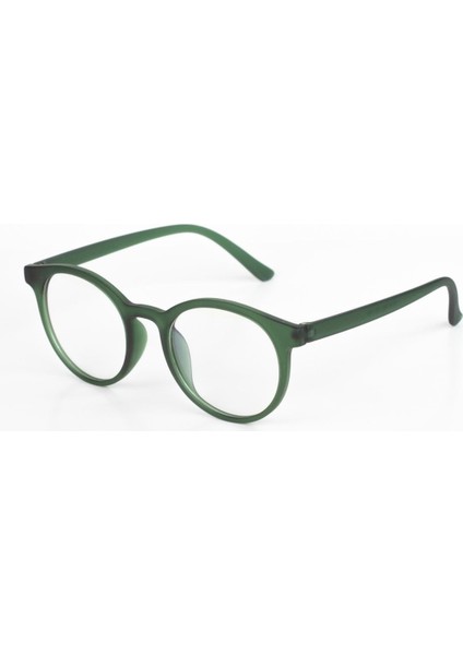 Mat Yeşil Çerçeve Unisex Mavi Işık Koruyucu Gözlük