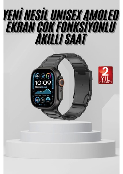 Akıllı Saat Arama Konuşma Gps ve Nfc Özelliği 3 Kordonlu Amoled Ekran