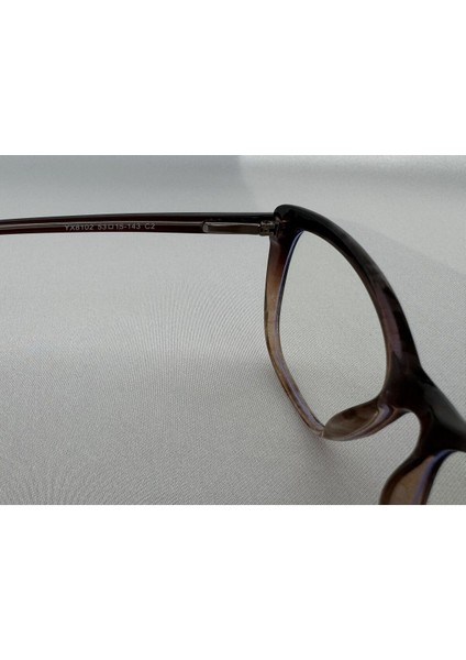 Zena Mavi Işık Korumalı Kahve Bilgisayar Ekran Gözlüğü Camları Değişebilir Kadın