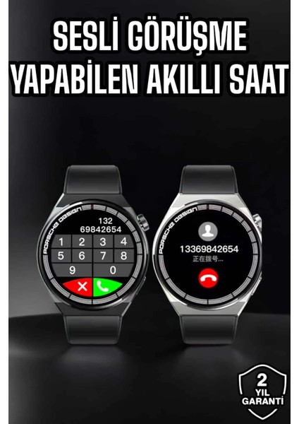 Akıllı Saat Nabız Sensörlü Bildirim Görebilen Spor Modları Gps Takibi