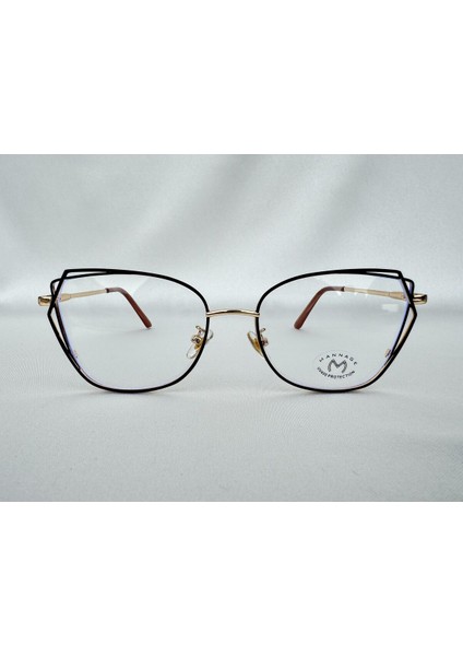 Horizon Cateye Mavi Işık Korumalı Kahve Ekran Gözlüğü Optik Uyumlu Camları Değişebilir Unisex