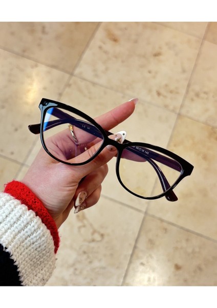 Talya Cateye Kahverengi Mavi Işık Filtreli Ekran Gözlüğü Optik Uyumlu Camları Değişebilir fırsatları