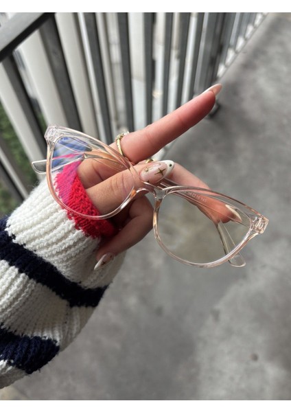 Talya Cateye Nude Mavi Işık Filtreli Ekran Gözlüğü Optik Uyumlu Camları Değişebilir fiyatları