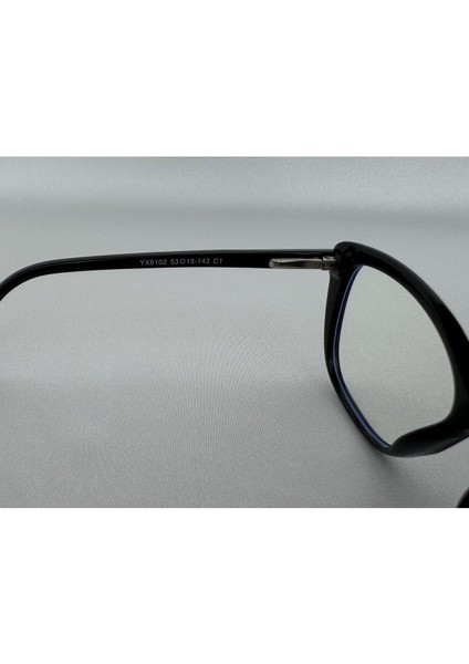 Zena Mavi Işık Korumalı Siyah Bilgisayar Ekran Gözlüğü Camları Değişebilir Kadın