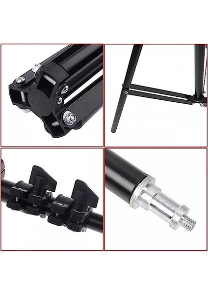Tripod Kamera Işık Ayağı Döküm Demir 940GR Fotoğraf Makinesi Kamera 70 CM-210 cm Açılabilir Katlanabilir Tripod Yayıncı Vlog Youtuber Işık Tripod Ayağı TR8806 modelleri