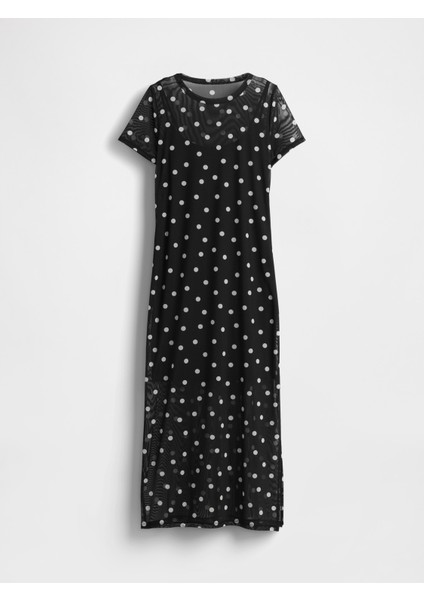 Kadın Siyah Mesh Maxi Elbise fiyatları