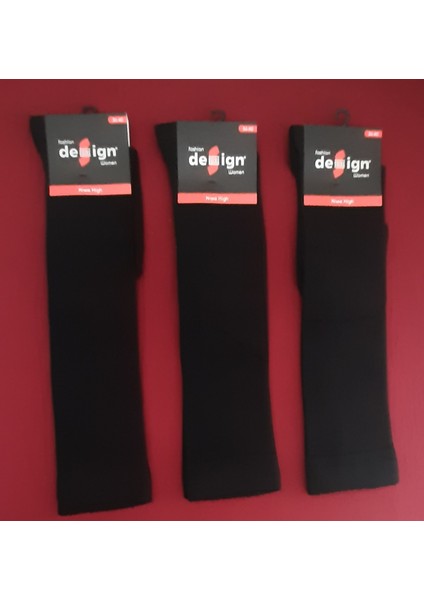 Fashıon Dizaltı Kız Çocuk Okul Çorabı 3'lü Paket