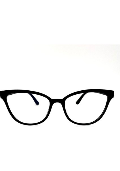 Talya Cateye Siyah Mavi Işık Filtreli Ekran Gözlüğü Optik Uyumlu Camları Değişebilir