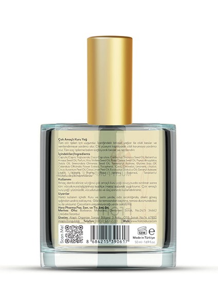 Çok Amaçlı Kuru Yağ 50 ml fırsatları
