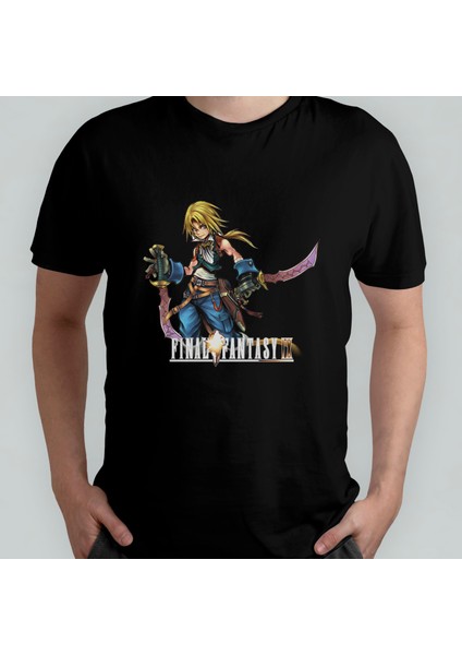 Final Fantasy Ix Zidane %100 Pamuklu Bisiklet Yaka T-Shirt Model 2