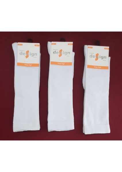 Fashıon Dizaltı Kız Çocuk Okul Çorabı 3'lü Paket