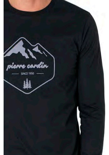 6097 Erkek Uzun Kollu Bisiklet Yaka Pijama Takımı-Siyah fiyatları