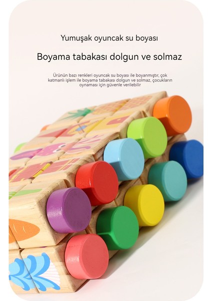 Çocuklar Ahşap Döner Bloklar Yapboz Erken Eğitim Oyuncak (Yurt Dışından) indirimleri
