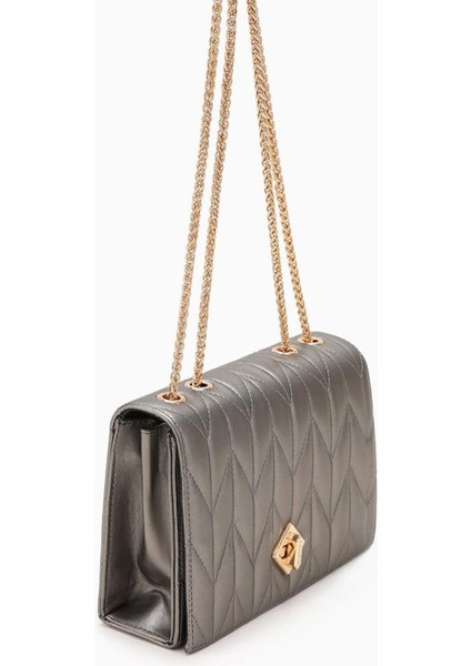 Levidor 930075 Çanta Platin Kadın Omuz Çantası