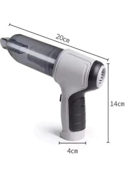 Şarjlı Araç Içi Süpürge Otomobil Vakumlu Araç Süpürgesi JB-107 1200 Mah indirimleri