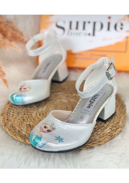 Karakterli Şeffaf Topuklu Ayakkabı, Çocuk Topuklu Ayakkabı
