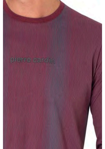 6105 Erkek Uzun Kollu Bisiklet Yaka Pijama Takımı-Bordo fiyatları