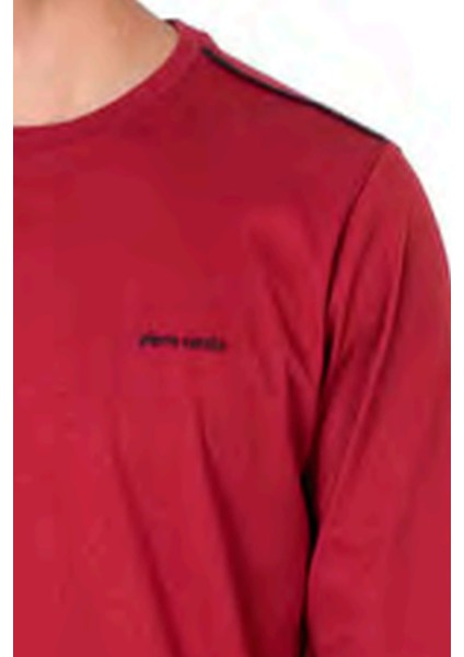 6099 Erkek Uzun Kollu Bisiklet Yaka Pijama Takımı-Bordo fiyatları