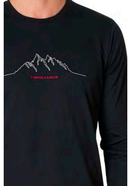 6101 Erkek Uzun Kollu Bisiklet Yaka Pijama Takımı-Siyah fiyatları