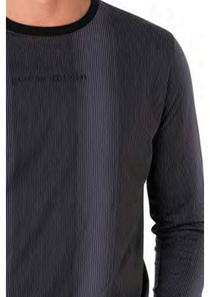 6105 Erkek Uzun Kollu Bisiklet Yaka Pijama Takımı-Siyah fiyatları