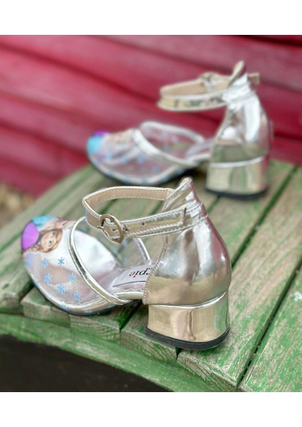 Karakterli Şeffaf Topuklu Ayakkabı, Çocuk Topuklu Ayakkabı modelleri