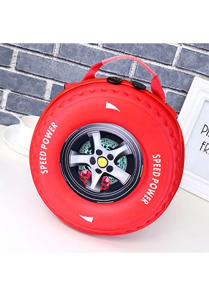 Güzel Küçük Sırt Çantası 3D Araba Lastik Çocukları Okul Çantası Tekerlek Anaokulu Çantası Yaş 3-5 Erkek Kız Yürümeye Başlayan Çocuk Kawaii Okul Bagcolor: Kırmızı (Yurt Dışından)