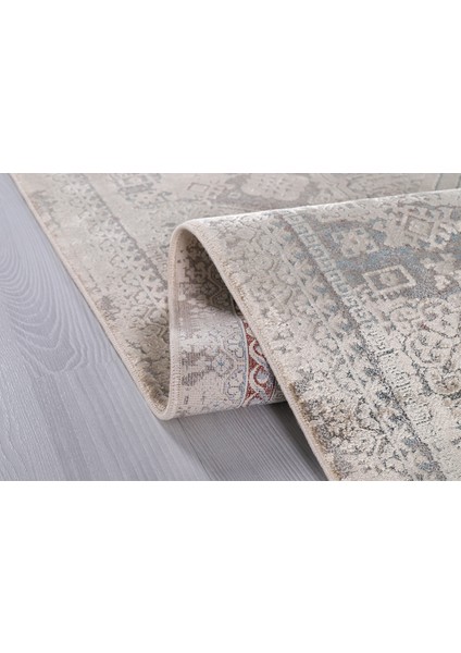 Poema PO010 Krem Uzun Ömürlü Yumuşak Dokulu Salon Mutfak Koridor Oturma Odası Yolluk Halı fiyatları