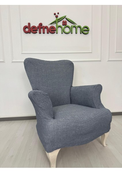 Döşemelik Kumaş Düz Keten Lastikli Kayma Yapmayan 1 Adet Berjer Koltuk Örtüsü fiyatları