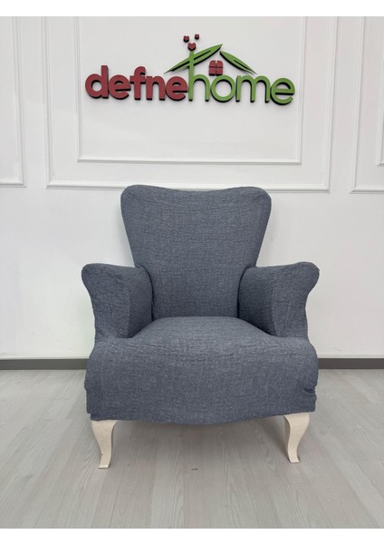 Döşemelik Kumaş Düz Keten Lastikli Kayma Yapmayan 1 Adet Berjer Koltuk Örtüsü modelleri