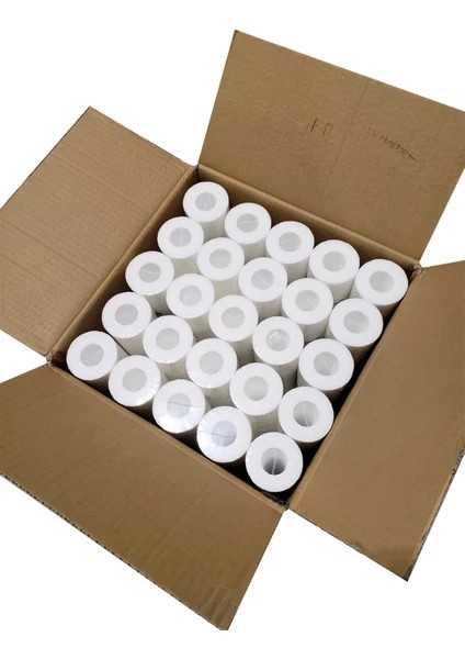 50 Adet 20″ Inç (50,8 Cm) Sediment Spun Su Kartuş Filtresi – Standart 20"×2.5″ Açık Kasa Su Arıtma Cihazı Uyumlu