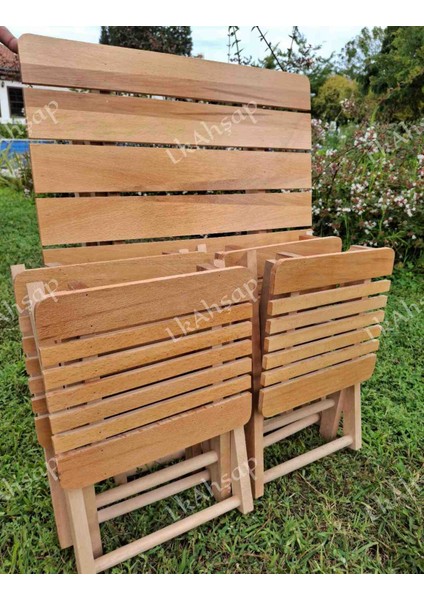 Katlanır Kamp Piknik Ahşap 4 Tabureli Masa Seti indirimleri