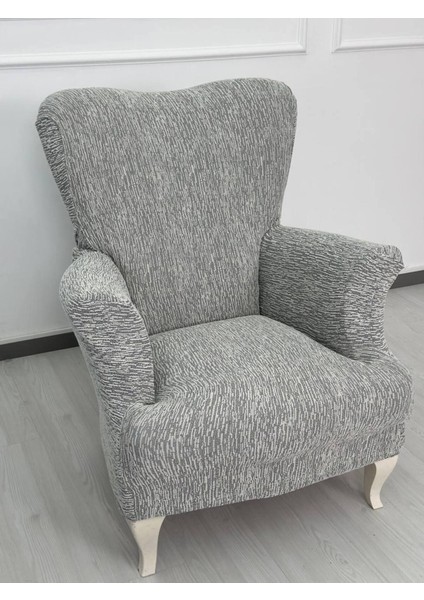 Jakar Kumaş Lastikli Kayma Yapmayan Tek Kişilik 1 Adet Berjer Örtüsü