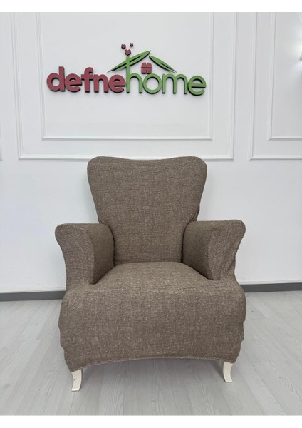 Döşemelik Kumaş Düz Keten Lastikli Kayma Yapmayan 1 Adet Berjer Koltuk Örtüsü modelleri
