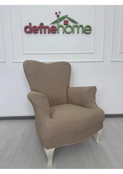 Döşemelik Kumaş Düz Keten Lastikli Kayma Yapmayan 1 Adet Berjer Koltuk Örtüsü fiyatları