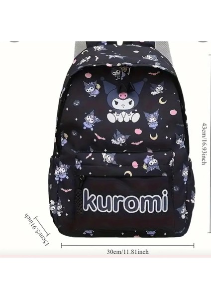 Kuromi Mor Tekli Büyük Boy Sırt Çantası fiyatları