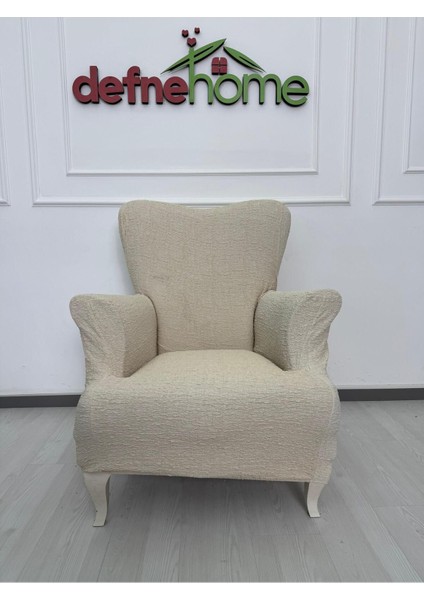 Döşemelik Kumaş Düz Keten Lastikli Kayma Yapmayan 1 Adet Berjer Koltuk Örtüsü modelleri