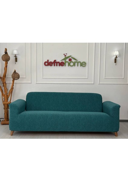 Jakarlı Düz Desen 3-3-1-1 Lastikli Kanepe Örtüsü | Lastikli Koltuk Örtüsü | Koltuk Kılıfı Takımı