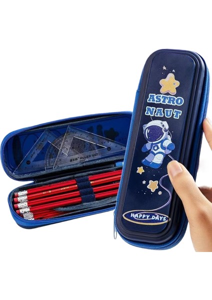 Karikatür Kalem Çantası Ilkokul Öğrencileri Büyük Kapasiteli Kırtasiye Çantası (Yurt Dışından)