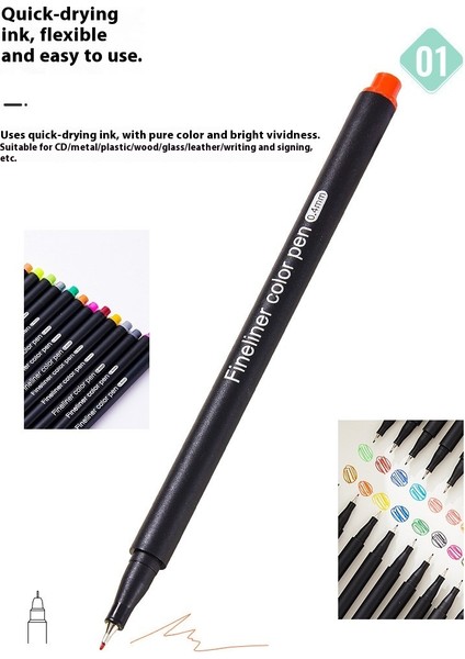 Suluboya Anahat Kalemi Çizim Seti 0.4mm Şırınga Nötr Kalem (Yurt Dışından) fırsatları