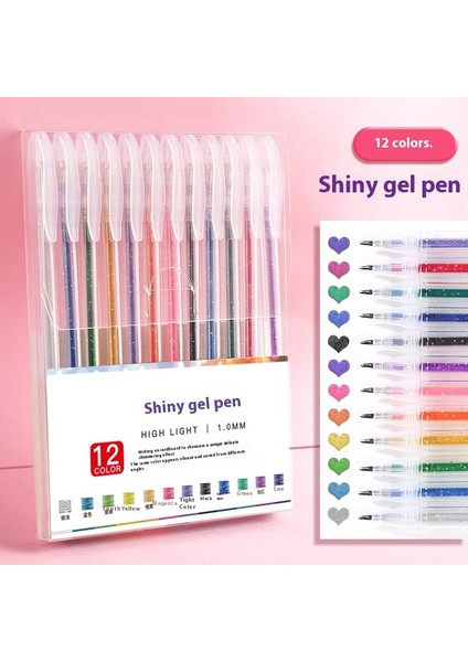 Renkli Simli Jel Kalemlerçocuklar Için Renkli Nötr Kalemler (Yurt Dışından)